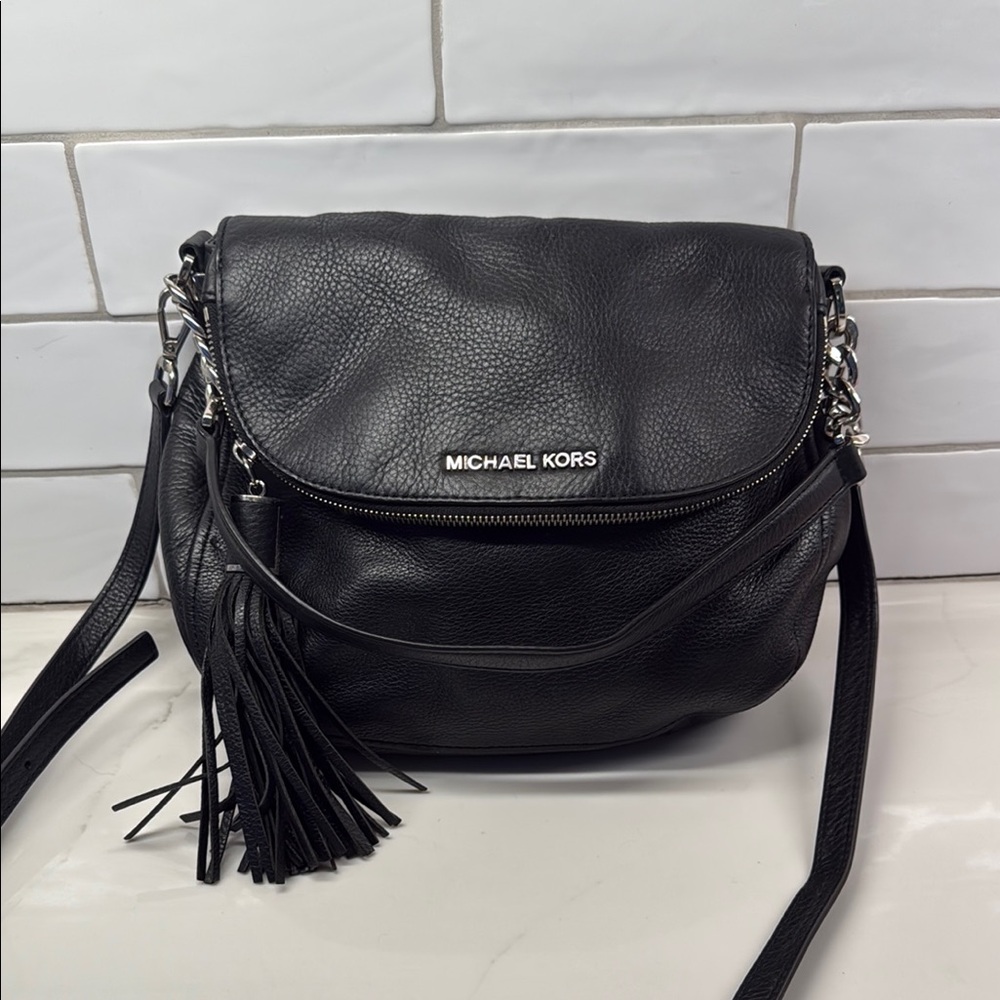 Michael Kors Black Leather Women's Bag